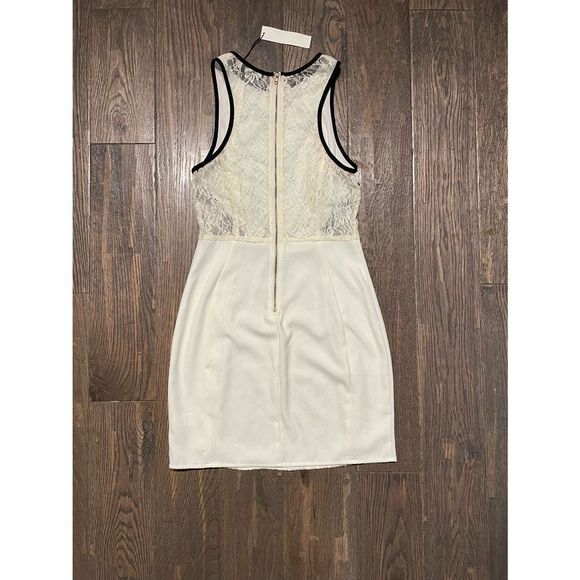 Luster Lace Bodycon Zipper Mini Dress - Picture 2 of 8